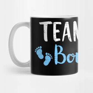 Gender reveal team boy matching family baby party supplies Mug